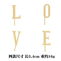 Hair Accessories Alloy Simple Love Letter Hairpin Word Clip Set main image 6