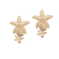 Best Selling Hair Accessories New Alloy Adult Starfish Shell Word Clip Hairpin main image 6