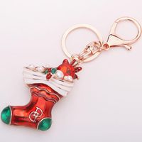 Keychain Christmas Gift Rhinestone Creative Key Accessories sku image 1