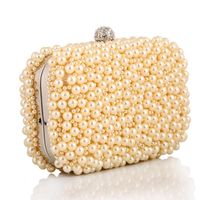 Exquisite Dinner Bag Pearl Bag Clutch Bag Fashion Crafts Gift Gold Package main image 1