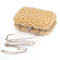 Exquisite Dinner Bag Pearl Bag Clutch Bag Fashion Crafts Gift Gold Package main image 4