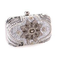 Popular Casual Women's Hand-held Evening Bag High-end Studded Beaded Embroidered Bag main image 3