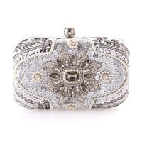 Popular Casual Women's Hand-held Evening Bag High-end Studded Beaded Embroidered Bag main image 4