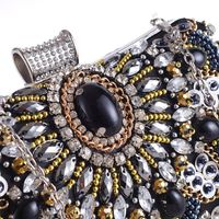 Women's Bag Handmade Beaded Clutch Bag Diamond Hand Grasping Evening Bag Evening Bag main image 4