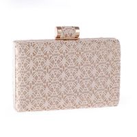 New Openwork Lace Clutch Bag Evening Banquet Dress Bag Diagonal Fashion Women's Bag sku image 2