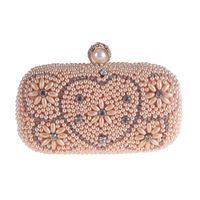 Pearl Banquet Heart-shaped Handbag Small Square Bag sku image 3