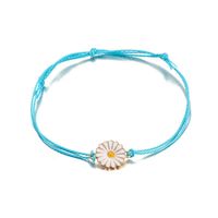 Hand-woven Wire Rope Color Rice Beads Flower Bracelet Daisy Wire Rope Bracelet 4-piece Set main image 5