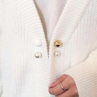 New Double-headed Pearl Word Pin Simple Anti-buffing Brooch Collar Brooch Fashion Wild Neckline Pin Shawl Buckle main image 4