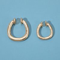 New Jewelry Retro Metal Pierced Earrings Women main image 4