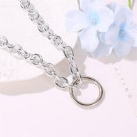 Creative Minimalist Circle Neck Choker Personality Exaggerated Punk Metal Necklace Wholesales Fashion main image 5