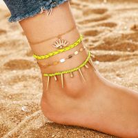 Diamond Eyelashes Fringe Multilayer Anklet Anklet Set Of 4 main image 6