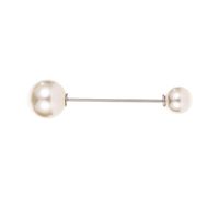 New Double-headed Pearl Word Pin Simple Anti-buffing Brooch Collar Brooch Fashion Wild Neckline Pin Shawl Buckle sku image 3