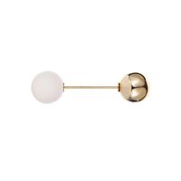 New Double-headed Pearl Word Pin Simple Anti-buffing Brooch Collar Brooch Fashion Wild Neckline Pin Shawl Buckle sku image 8