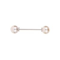 New Double-headed Pearl Word Pin Simple Anti-buffing Brooch Collar Brooch Fashion Wild Neckline Pin Shawl Buckle sku image 1
