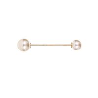 New Double-headed Pearl Word Pin Simple Anti-buffing Brooch Collar Brooch Fashion Wild Neckline Pin Shawl Buckle sku image 2