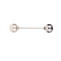 New Double-headed Pearl Word Pin Simple Anti-buffing Brooch Collar Brooch Fashion Wild Neckline Pin Shawl Buckle sku image 5
