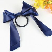 Hot Sale Hair Accessories Hair Band Sweet Oversized Ribbon Bow Hair Band Popular Bow Tie Hair Rope Wholesale sku image 22