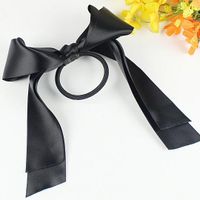 Hot Sale Hair Accessories Hair Band Sweet Oversized Ribbon Bow Hair Band Popular Bow Tie Hair Rope Wholesale sku image 25