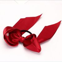 Hot Sale Hair Accessories Hair Band Sweet Oversized Ribbon Bow Hair Band Popular Bow Tie Hair Rope Wholesale sku image 21