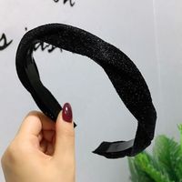 Korean Version Of Simple Flash Cloth Braid Headband Korean Fashion Light Board Hair Accessories Hairpin Hairpin sku image 1