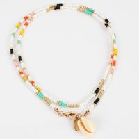 Hot Items Women's Boho Colorful Rice Beads Necklace Shell Necklace Women main image 3
