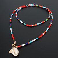 Hot Items Women's Boho Colorful Rice Beads Necklace Shell Necklace Women main image 4