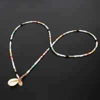 Hot Items Women's Boho Colorful Rice Beads Necklace Shell Necklace Women main image 5