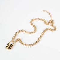 Lock Pendant Women's Simple Necklace Necklace Alloy Necklace main image 6