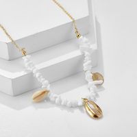 Shell Neck Chain Necklace Single Layer New Simple Alloy Scallop Necklace Women main image 3