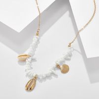 Shell Neck Chain Necklace Single Layer New Simple Alloy Scallop Necklace Women main image 5
