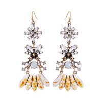 Women's Long Cut Earrings With Diamonds main image 1