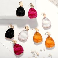 2019 Korean New Style Candy Color Resin Earrings Wholesale main image 1