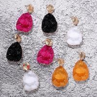 2019 Korean New Style Candy Color Resin Earrings Wholesale main image 3