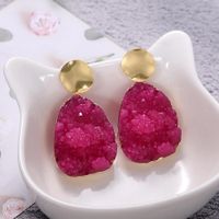 2019 Korean New Style Candy Color Resin Earrings Wholesale main image 5