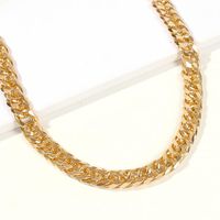 Metal Twist Buckle Thick Clavicle Chain Handsome Short Money Chain main image 4