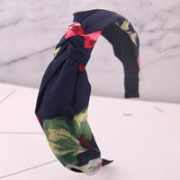 Korean Fashion Garden Wind Floral Fabric Headband Headband Head Buckle Ladies Hair Hoop sku image 2