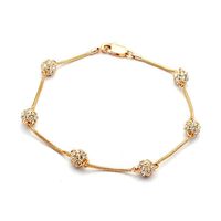 Exquisite Full Diamond Three-dimensional Small Ball Bracelet Wholesale main image 1