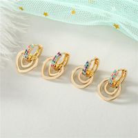 New Fashion Mini Zircon Earrings Love Round Earrings Unique Earrings main image 4