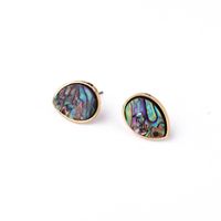 New Simple Earrings Water Drop Round Stud Earrings main image 6