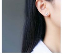 Koreanische Version Von Einfachen Und Niedlichen Kleinen Mais Ohrringe Umweltschutz Galvanik Gold Und Silber Rosen Blumen Ohrringe Damen Kunst Ohrringe Großhandel main image 3