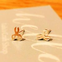 Simple Small Scissors Earrings Environmental Protection Alloy Plating Gold And Silver Rose Earrings Scissors Earrings Wholesale main image 5
