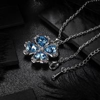 Nouveau Frais Cristal Pendentif Trèfle Collier Chandail De Mode Chaîne Clavicule Chaîne Féminine En Gros Personnalisé main image 5