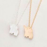 Hot Sale Cute Elephant Necklace Eco Alloy Electroplated Gold Necklace Clavicle Chain Wholesale main image 6