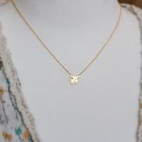 Pendant Necklace Environmental Plating Gold Silver Cartoon Fawn Clavicle Chain main image 5