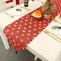 Christmas New Christmas Decoration Supplies Linen Printed Table Flag Table Decoration Decoration Tablecloth Placemat main image 4