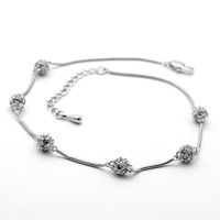 Exquisite Full Diamond Three-dimensional Small Ball Bracelet Wholesale sku image 1