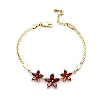 Fashion Elegant Flower Aaa Grade Zircon Bracelet sku image 1