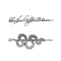 Exaggerated Retro Hair Accessories, Exquisite Personality, Flattering Hair Clip, Wild Word Clip Side Clip Set sku image 1