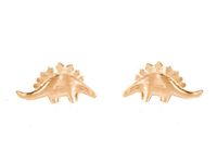 Best Selling Little Dinosaur Earrings Environmental Protection Alloy Plating Gold Silver Rose Earrings sku image 3