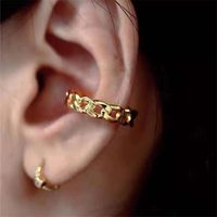 Wide Chain Metal Ear Bone Clip Cochlea main image 2